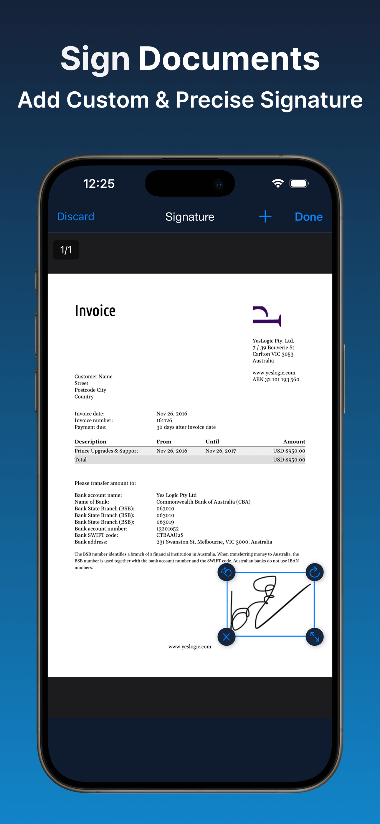 Activity history list